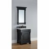 James Martin Vanities Brookfield 26in Single Vanity, Antique Black w/ 3 CM White Zeus Quartz Top 147-114-V26-AQB-3WZ